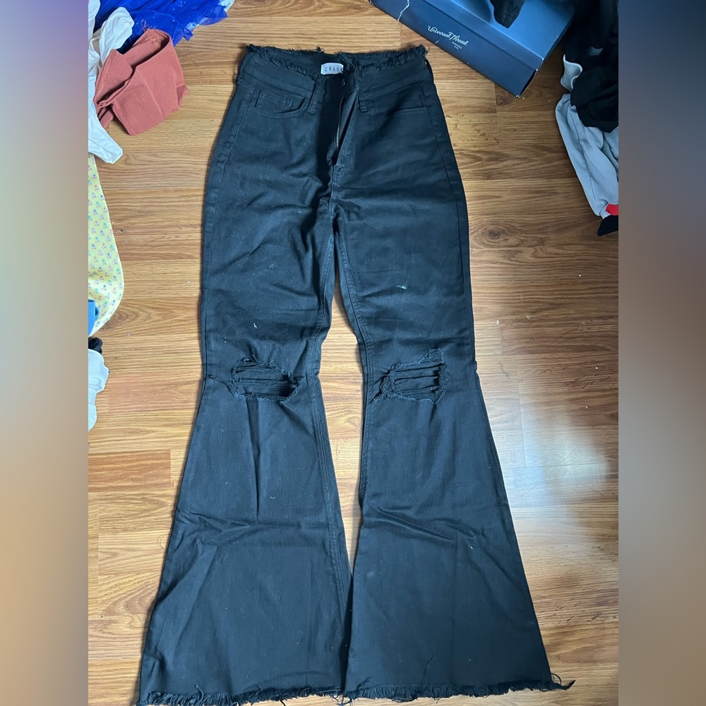 Cello Super High Waisted Bootcut Jean